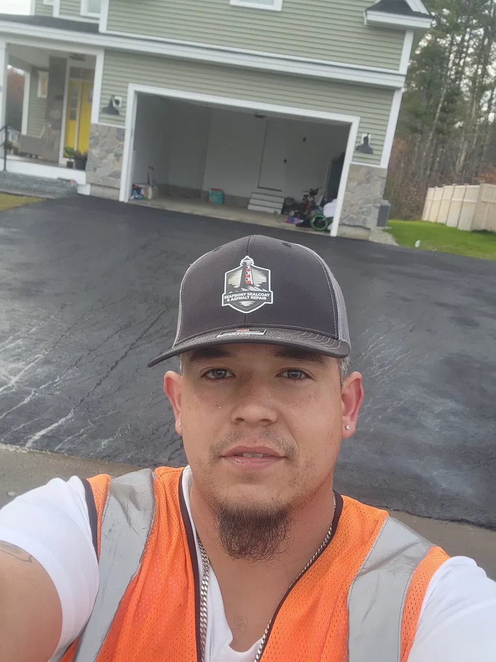 Chan Trimmer, owner of Seafront Sealcoat & Asphalt Repair